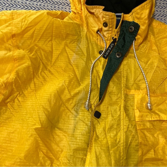 Sperry Top Sider Mens S Windbreaker Jacket Mesh Vent Coat Drawstring Zip Up - Picture 16 of 16